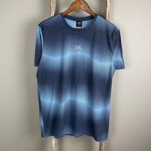 Mens Oakley Blue Wave T Shirt size Med